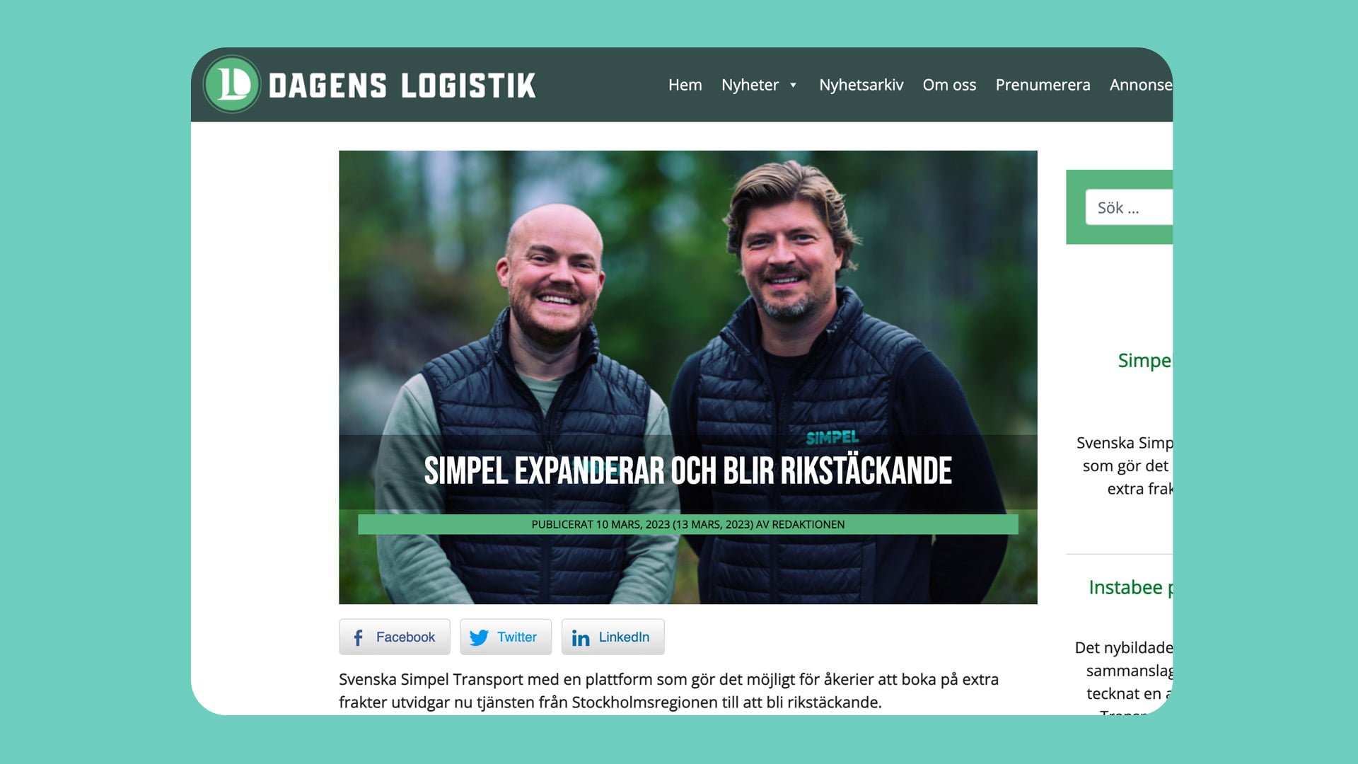 dagens-logistik-uppmarksammar-simpel